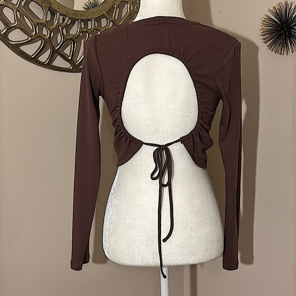 NWOT Dynamite Tie Back Crop Top